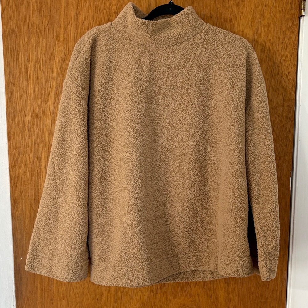 $8 TODAY ONLY- Loft Cozy Tan Fleece Pullover